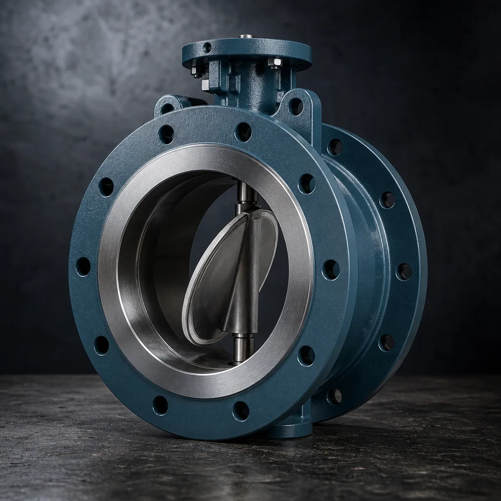 Double Flanged Eccentric Butterfly Valve